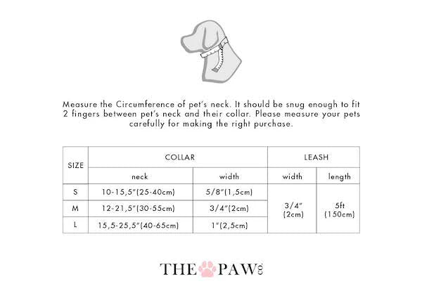 Lulu Dog Collar, Dog Collar & Dog Bowtie (Set) – by The Paw Co.