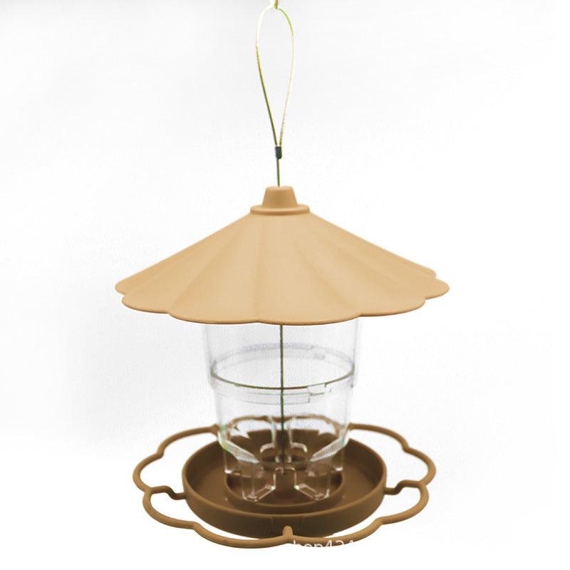 Foldable Bird Feeder With Removable Roof - Outdoor Garden Decor