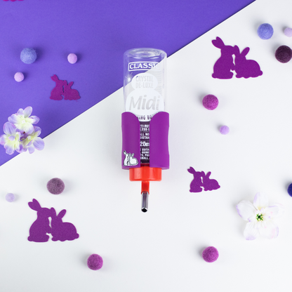 Guinea Pig & Rabbit Water Bottle Holder - Electric Purple