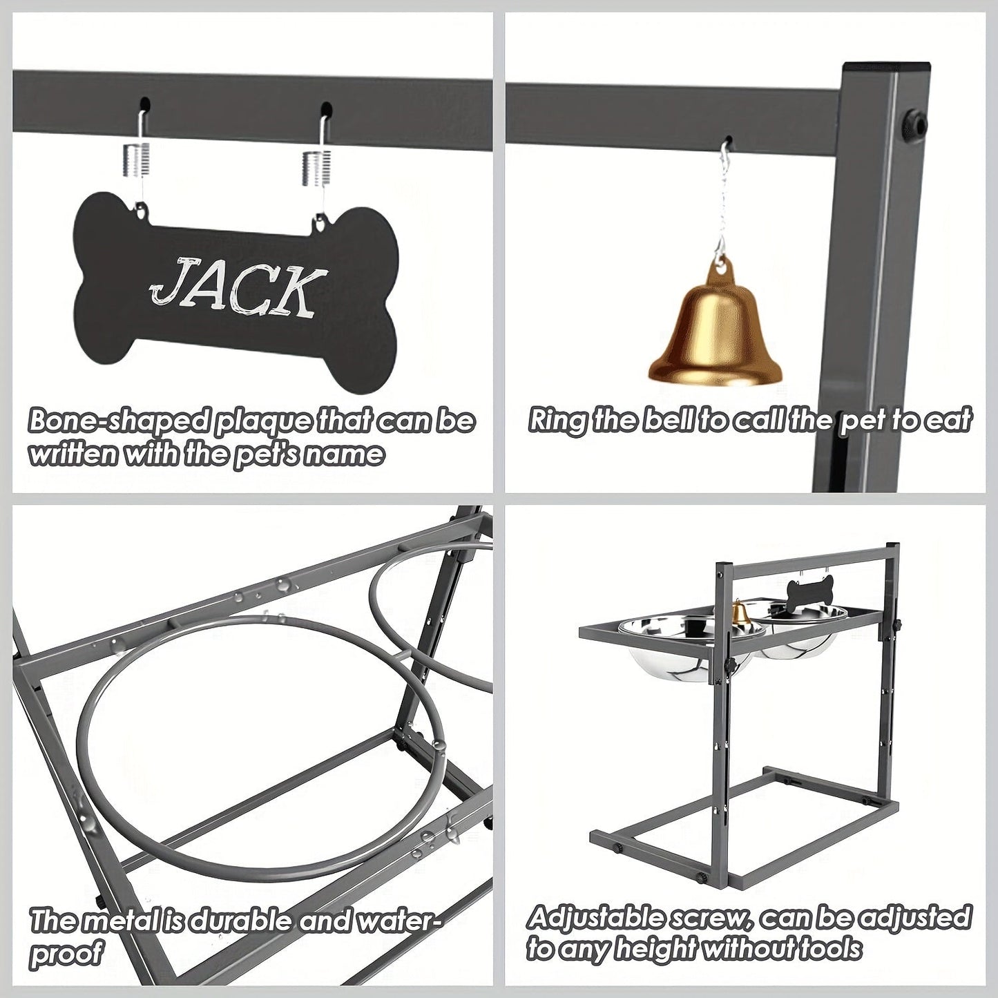 NNETM Elevated Dog Bowls for Large Dogs