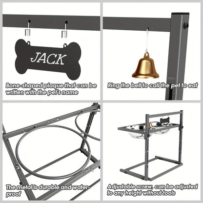 NNETM Elevated Dog Bowls for Large Dogs