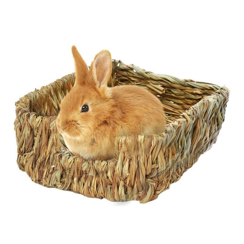 Hand-Woven Grass Hideaway: Natural Nest For Rabbits And Guinea Pigs