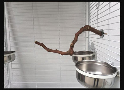 Natural Vine Parrot Bird Cage Stand Pole