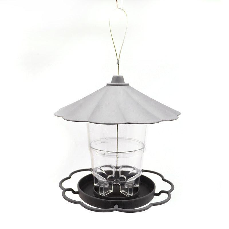 Foldable Bird Feeder With Removable Roof - Outdoor Garden Decor