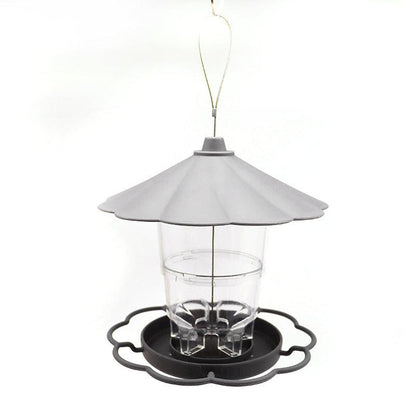 Foldable Bird Feeder With Removable Roof - Outdoor Garden Decor