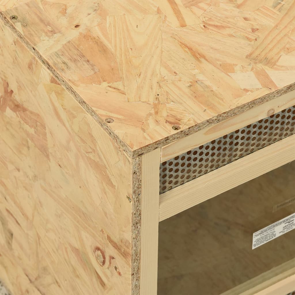 vidaXL Reptile Terrarium Bearded Dragon Tank with Double Doors Snake Enclosure