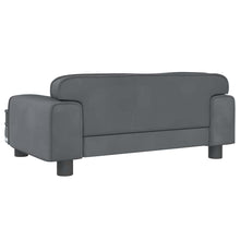 NNEVL Dog Bed Dark Grey 70x45x30 cm Velvet