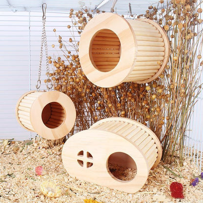 Wooden Animal Hideout: Cozy Retreat For Small Pets