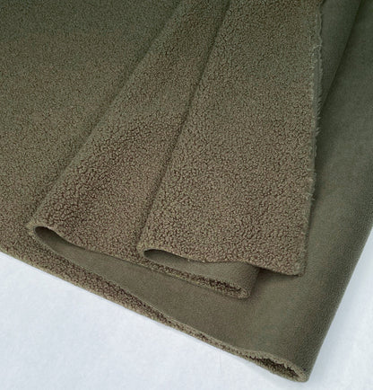 Cozy Sherpa Fleece Pullover - Olive