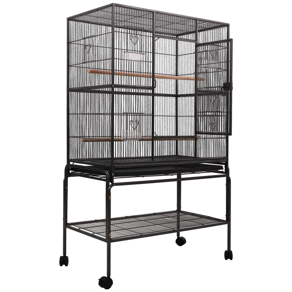 NNEDSZ Bird Cage Pet Cages Aviary 137CM Large Travel Stand Budgie Parrot Toys