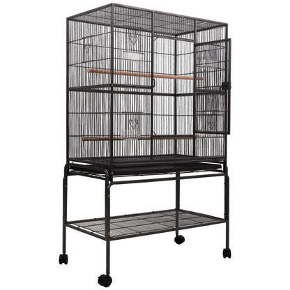 NNEDSZ Bird Cage Pet Cages Aviary 137CM Large Travel Stand Budgie Parrot Toys