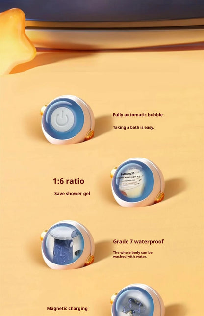 Automatic Dog Soap Dispenser Wireless USB Mute Dog Grooming Frother Cat Deeper Cleaning Bath Shampoo Foam Sprayer Pet Supplies