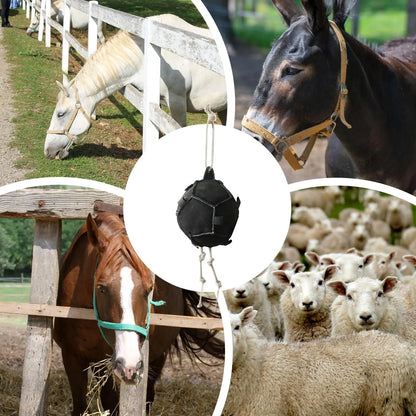 Horse Enrichment Toy Treat Ball Farm animals Feeder Toy Boredom Buster Funny Interactive Stress Reliever for Feeding Cattle goat