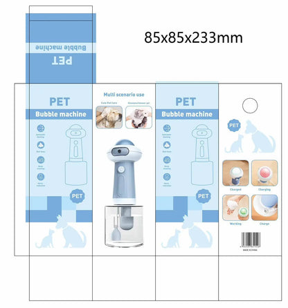 Automatic Dog Soap Dispenser Wireless USB Mute Dog Grooming Frother Cat Deeper Cleaning Bath Shampoo Foam Sprayer Pet Supplies
