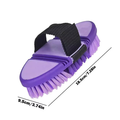 Horse brush, massage brush, cleaning, massage and hair scraper, cleaning horse equipment, horse bathing, pet horse hooves