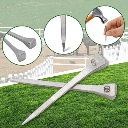 E2-E6 Horse Shoe Nails Horse Training Equestrian Harness Repair Hoof Nails Palm Horse Riding Supplies Equestrian Equipments