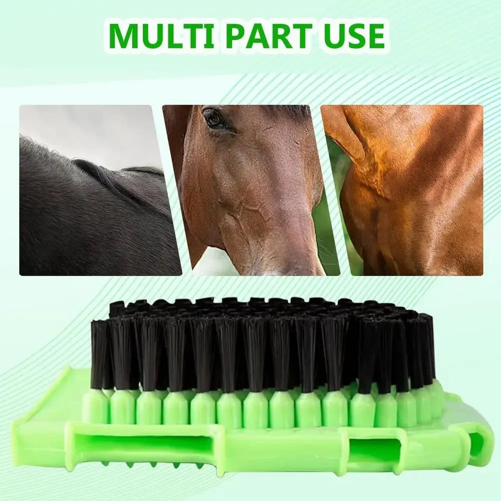 Horse Brushes for Scraper Care Double-Sided Animal Grooming Mitt Handheld Glove Brush Professional Horse Bathing Tools