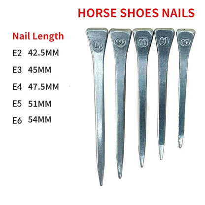 E2-E6 Horse Shoe Nails Horse Training Equestrian Harness Repair Hoof Nails Palm Horse Riding Supplies Equestrian Equipments