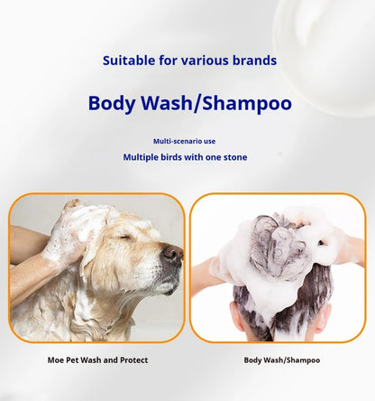 Automatic Dog Soap Dispenser Wireless USB Mute Dog Grooming Frother Cat Deeper Cleaning Bath Shampoo Foam Sprayer Pet Supplies