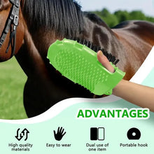 Horse Brushes for Scraper Care Double-Sided Animal Grooming Mitt Handheld Glove Brush Professional Horse Bathing Tools