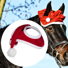 Christmas Hat for Horse Cute Party Supplies Red Xmas Horse Christmas Costume