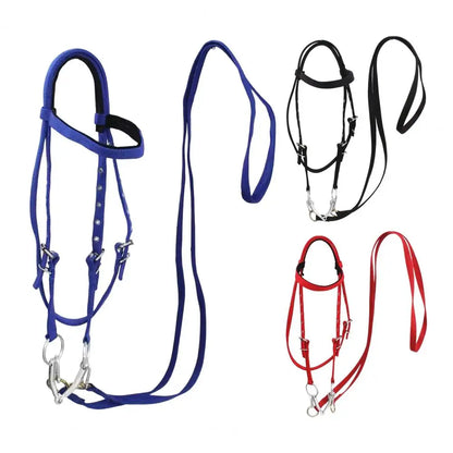 Horse Halter Adjustable Chin Horse Halter Plush Padded Horse Training Equestrian Accessory Adjustable Buckle Horses Halter