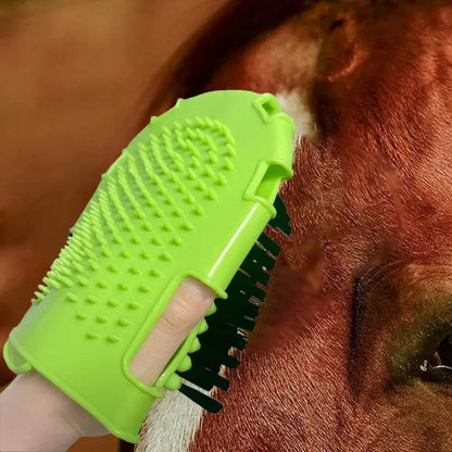 Horse Brushes for Scraper Care Double-Sided Animal Grooming Mitt Handheld Glove Brush Professional Horse Bathing Tools