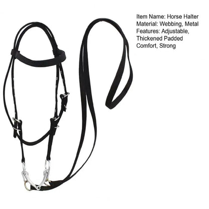 Horse Halter Adjustable Chin Horse Halter Plush Padded Horse Training Equestrian Accessory Adjustable Buckle Horses Halter
