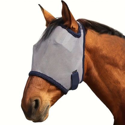 New Fly proof Horse Face Cover, Cool and Breathable Mesh, Insect proof, Mosquito proof, Sunshade, Horse Head Cover, Equestrian H