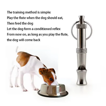 Pet training supplies dog flute dog whistle ultrasonic dog training small whistle pet supplies silver small portable