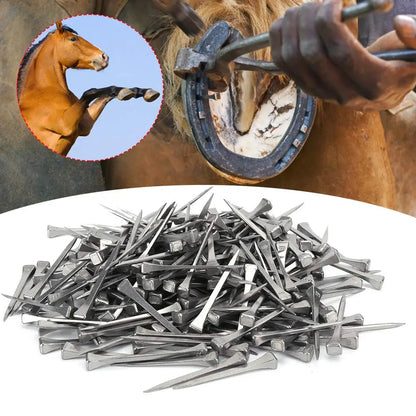 E2-E6 Horse Shoe Nails Horse Training Equestrian Harness Repair Hoof Nails Palm Horse Riding Supplies Equestrian Equipments