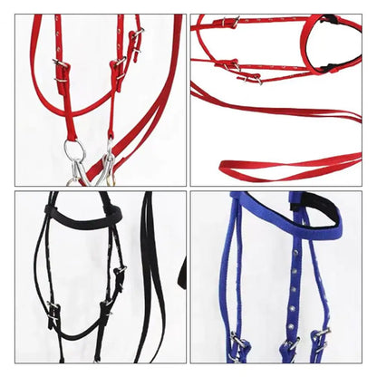 Horse Halter Adjustable Chin Horse Halter Plush Padded Horse Training Equestrian Accessory Adjustable Buckle Horses Halter