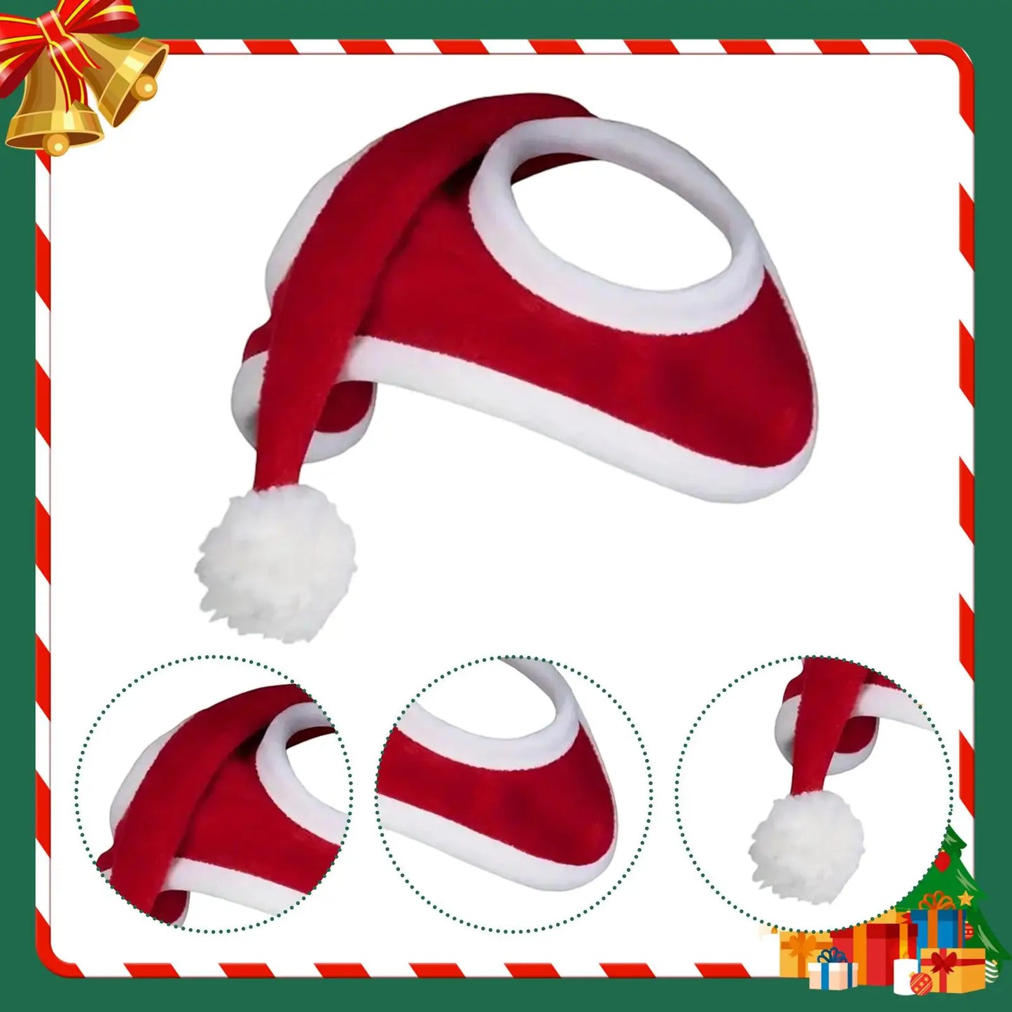 Christmas Hat for Horse Cute Party Supplies Red Xmas Horse Christmas Costume