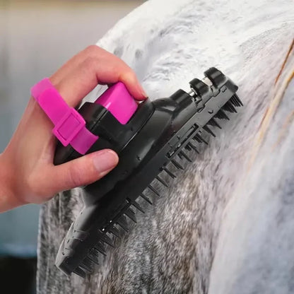 Horse brush, massage brush, cleaning, massage and hair scraper, cleaning horse equipment, horse bathing, pet horse hooves