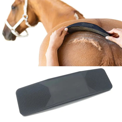 Horse brush, massage brush, cleaning, massage and hair scraper, cleaning horse equipment, horse bathing, pet horse hooves