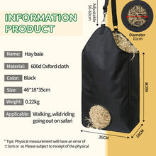 Large Capacity Hay Storage Bag Outdoor Slow Feeding Horse Hay Bag Stable Portable Feeding Storage Tool Horse Care Products
