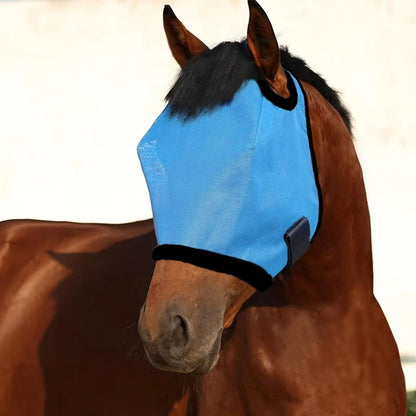New Fly proof Horse Face Cover, Cool and Breathable Mesh, Insect proof, Mosquito proof, Sunshade, Horse Head Cover, Equestrian H