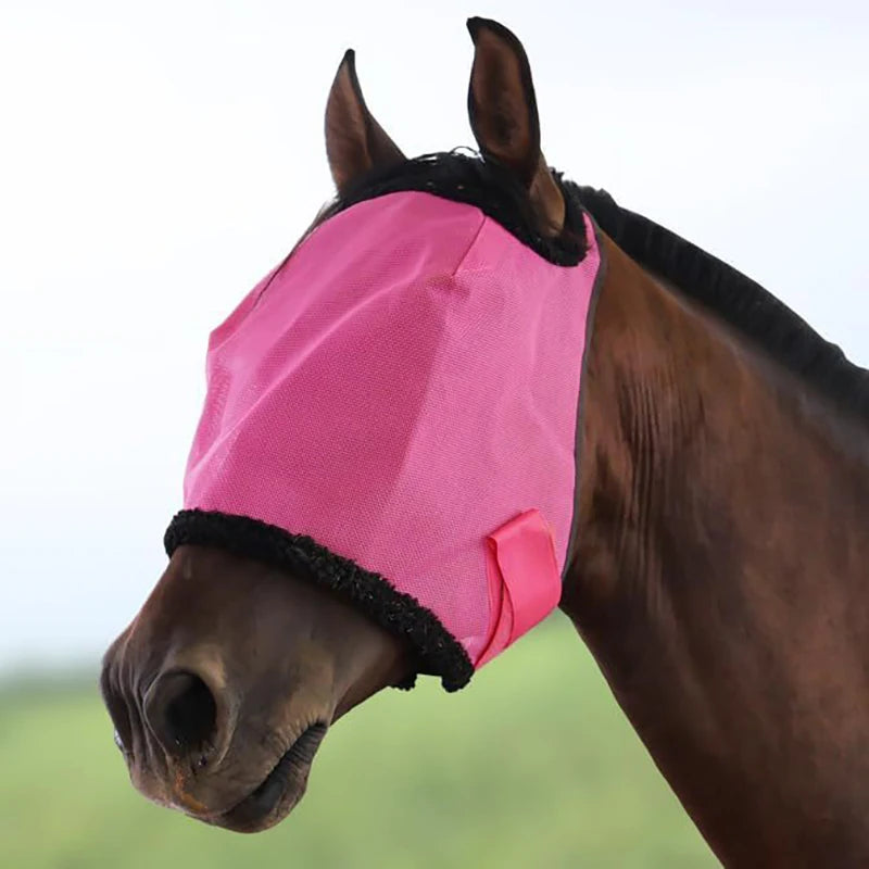 New Fly proof Horse Face Cover, Cool and Breathable Mesh, Insect proof, Mosquito proof, Sunshade, Horse Head Cover, Equestrian H