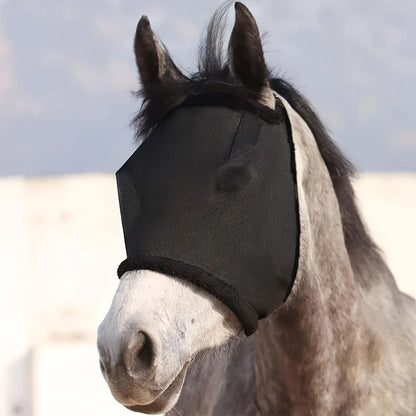 New Fly proof Horse Face Cover, Cool and Breathable Mesh, Insect proof, Mosquito proof, Sunshade, Horse Head Cover, Equestrian H