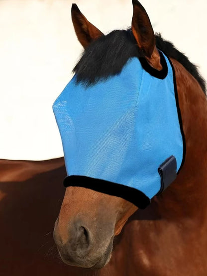 New Fly proof Horse Face Cover, Cool and Breathable Mesh, Insect proof, Mosquito proof, Sunshade, Horse Head Cover, Equestrian H