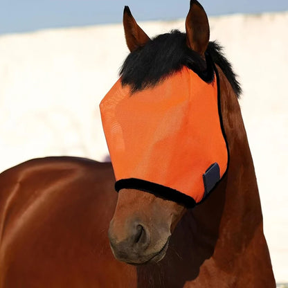 New Fly proof Horse Face Cover, Cool and Breathable Mesh, Insect proof, Mosquito proof, Sunshade, Horse Head Cover, Equestrian H
