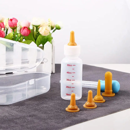 Set Newborn Feeder Dog Water Bottle Puppy Pet Feeder Supplies Kitten Feeding Bottle Pet Milk Bottle Cat Drinking Bottle