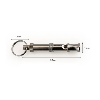 Pet training supplies dog flute dog whistle ultrasonic dog training small whistle pet supplies silver small portable