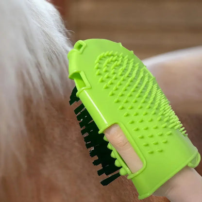 Horse Brushes for Scraper Care Double-Sided Animal Grooming Mitt Handheld Glove Brush Professional Horse Bathing Tools