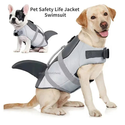 Shark Dog Life Jacket Enhanced Buoyancy Vest