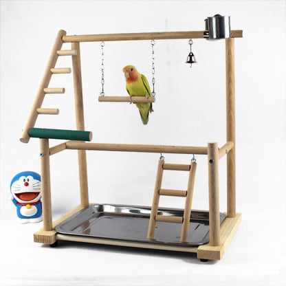 Bird Haven Desktop Training Playground - A Multi-Functional Bird Stand For Cockatiels And Parrots
