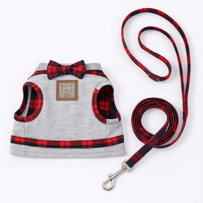 Cozycat Knitted Fabric Cat Harness Set