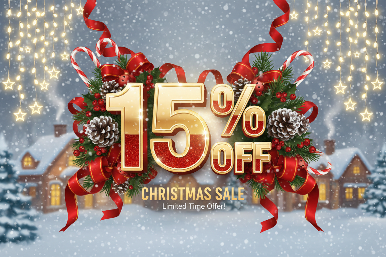 Christmas sale 15% off