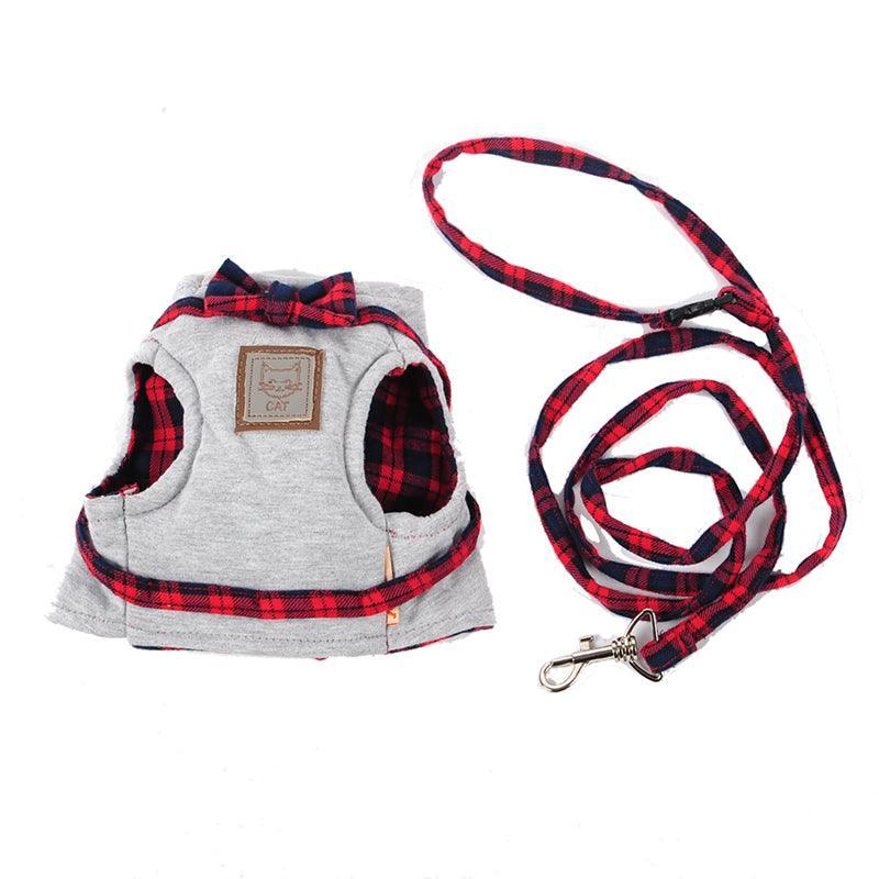 Cozycat Knitted Fabric Cat Harness Set