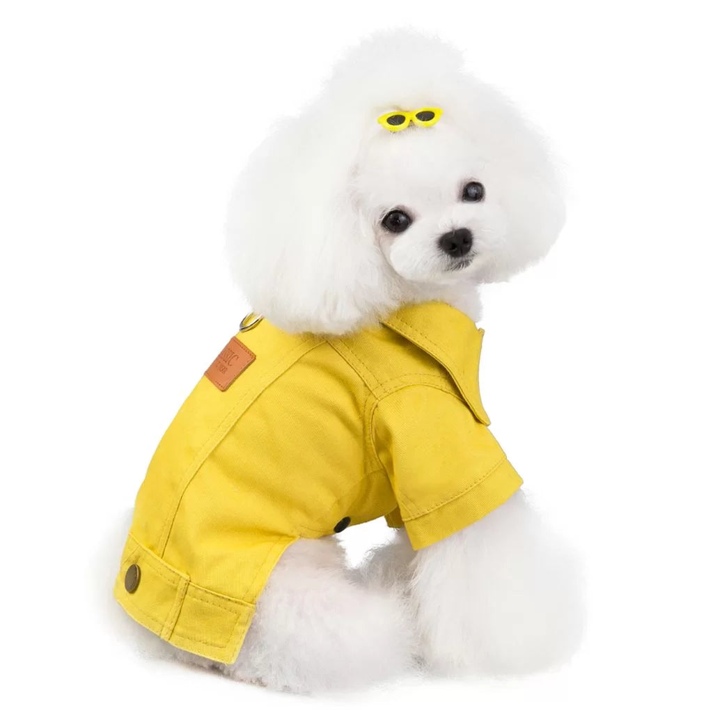 Yellow Seasons Dog Jacket by Doggy Doo Little
